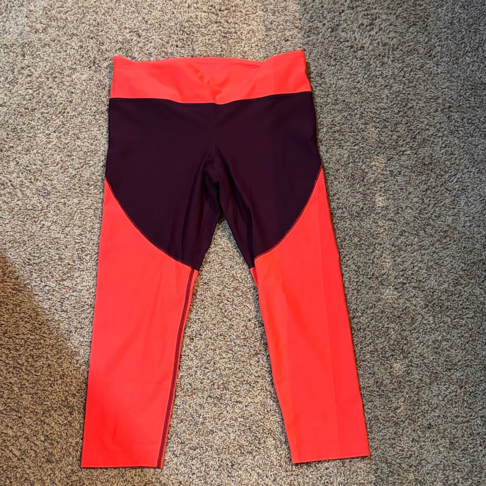 Under Armour Red and purple Leggings